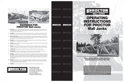 Proctor Wall Jack Instruction Manual Pg. 1
